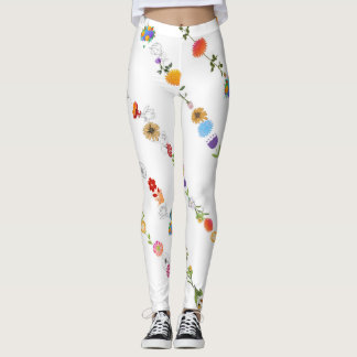 Leggings de Arte Original Floral