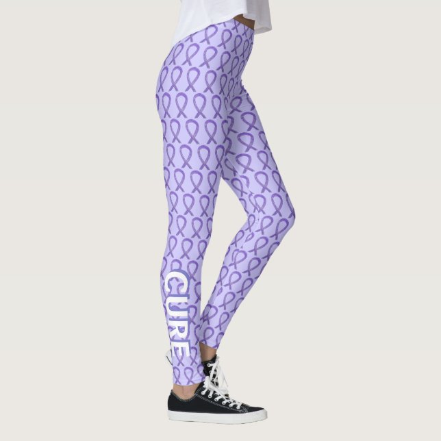 Leggings de Arte Personalizadas da Fita de Consciê (Direita)