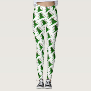 Leggings de árvores de Natal
