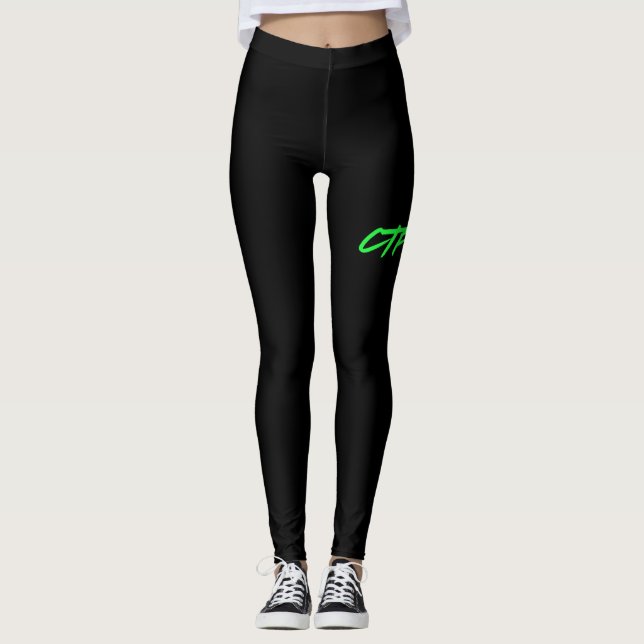 Leggings de assinatura CTFOD - Edição de Grafite (Frente)