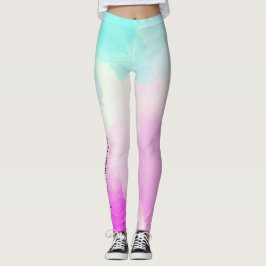 Leggings de Ativação de Golfe de Disco de Pastel