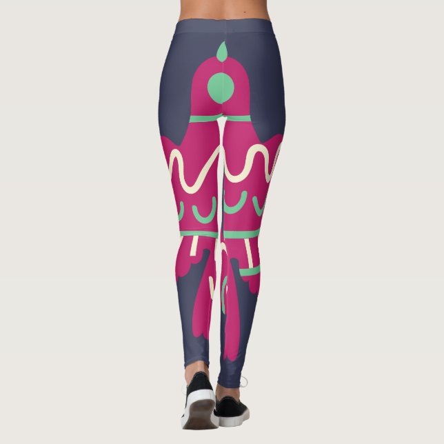 Leggings de aves pintadas (Verso)