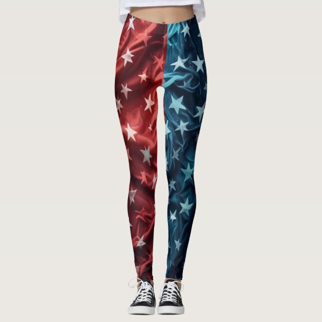 leggings de bandeira americanas (Frente)