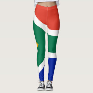 Leggings de bandeira da África do Sul
