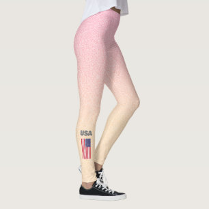 Leggings de bandeira Patriótica americana