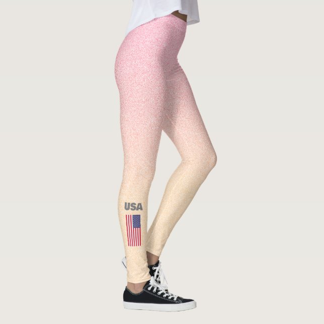 Leggings de bandeira Patriótica americana (Direita)
