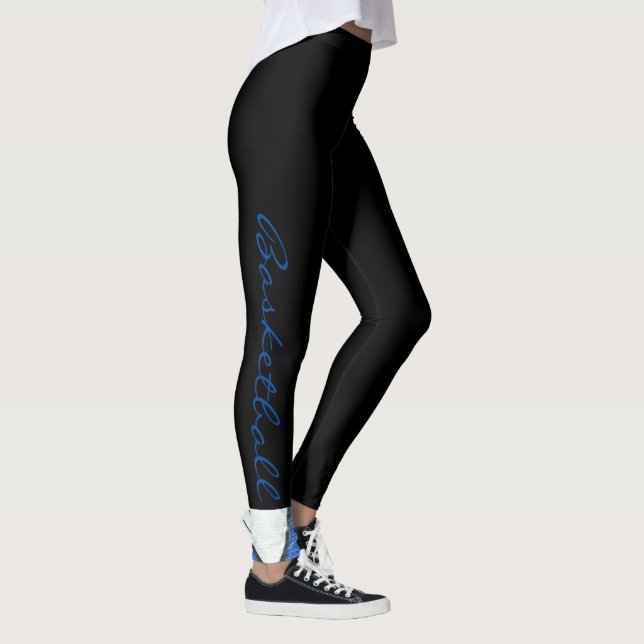 Leggings de basquete azuis e brancas (Direita)