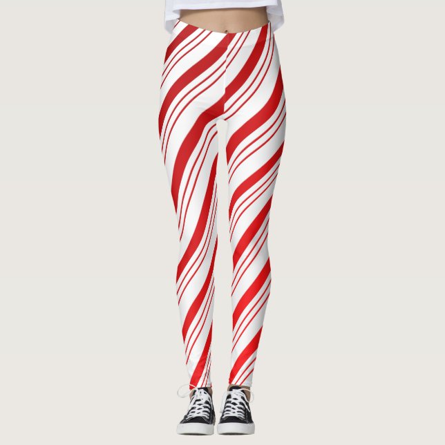 Leggings de Bastão de Doce (Frente)