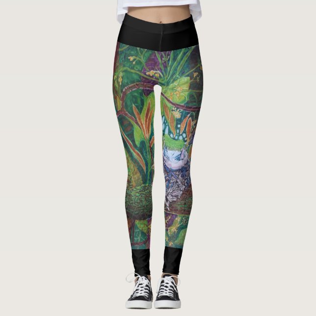 Leggings de beija-flor (Frente)
