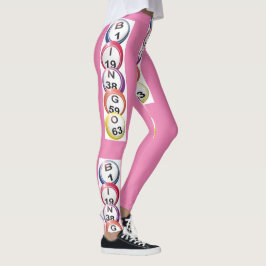 Leggings de Bolas Horizontais do BINGO