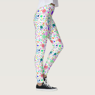 Leggings de bolhas coloridas