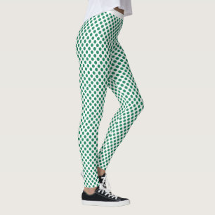 Leggings de Bolinhas Verde-Esmeralda