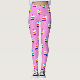 Leggings de Bolo de Aniversário