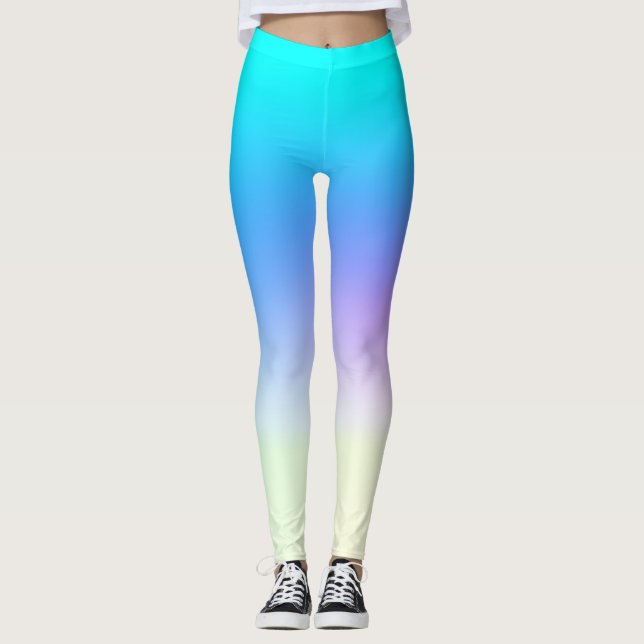 Leggings de Boom Azul Incrível #2 (Frente)