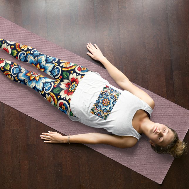 Leggings de bordados mexicanos vibrantes (Criador carregado)