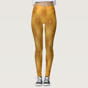Leggings de botões amarelos