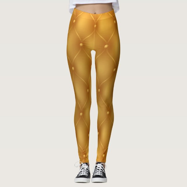 Leggings de botões amarelos (Frente)