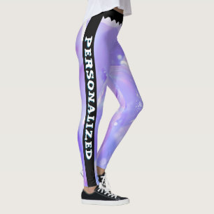 Leggings de brilho do lavanda Crystal