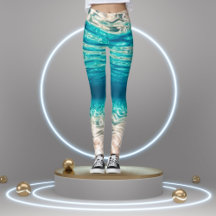 Leggings de brisa oceânica