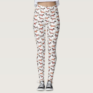 Leggings de cães de salsicha