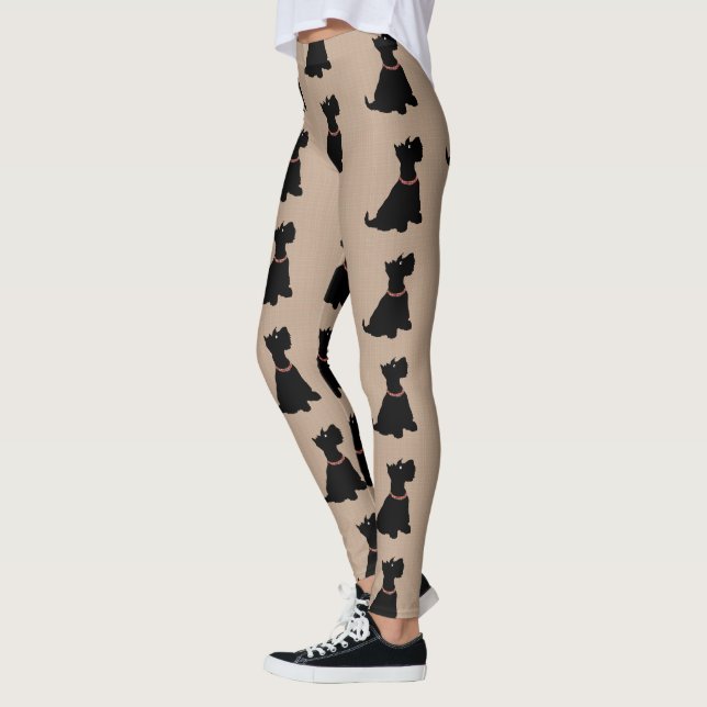 Leggings de Cães Scottie (Esquerda)
