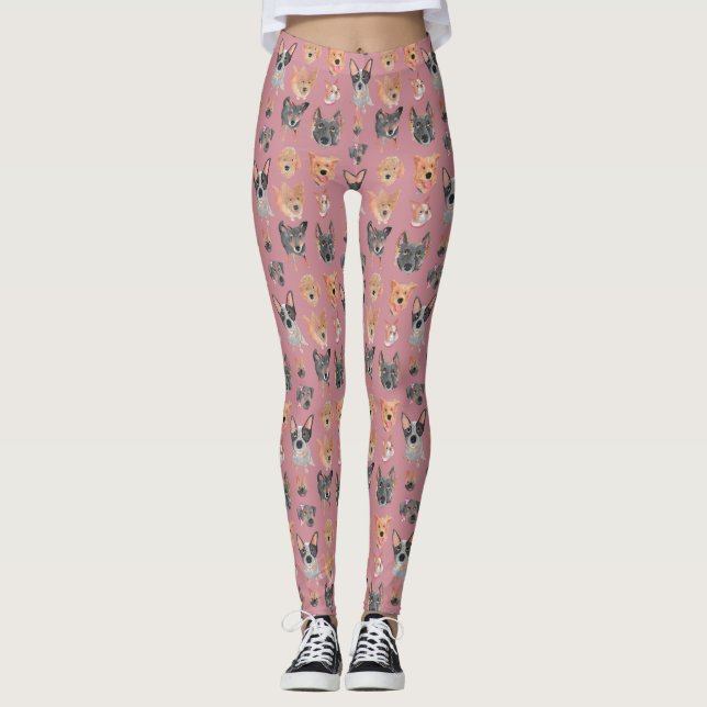 Leggings de cães vizinhos (Frente)