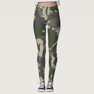 Leggings de camuflagem