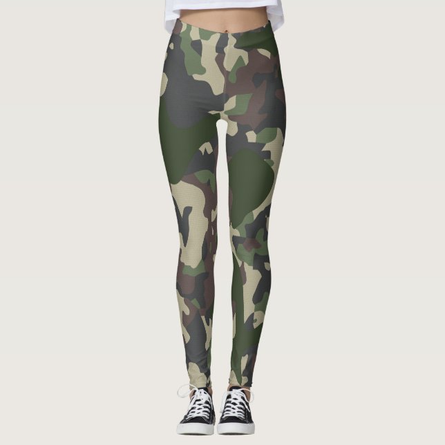 Leggings de camuflagem (Frente)