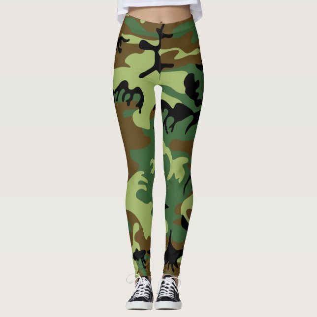 Leggings de camuflagem (Frente)