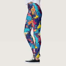 Leggings de Camuflagem Chaótica - Divertimento