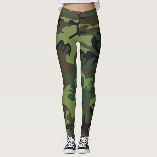 Leggings de Camuflagem Personalizadas (Frente)