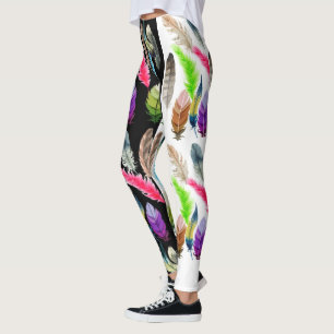 Leggings de Capri altamente abandonadas para mulhe