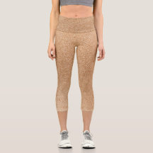 Leggings de Capri com Gradação de Cobre