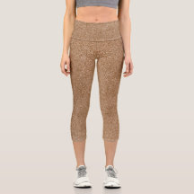 Leggings de Capri com Gradação de Cobre