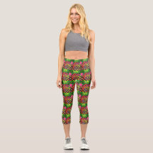 Leggings de Capri de Abacaxi