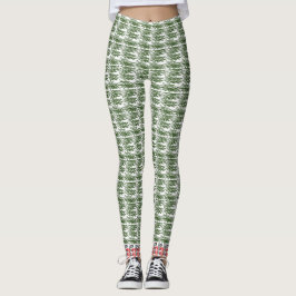Leggings de Capri de Grama Verde Trending