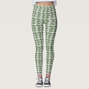 Leggings de Capri de Grama Verde Trending