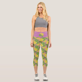 Leggings de Capris Púrpura de Citrus Cute