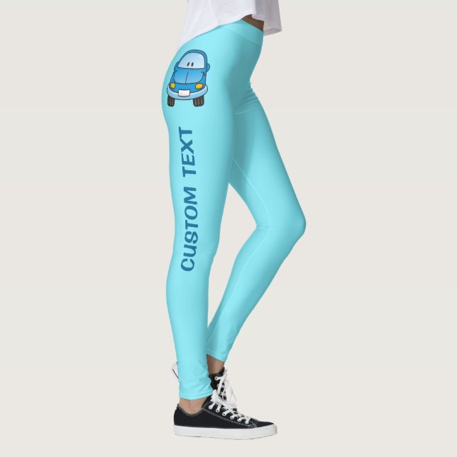 Leggings de carros de desenho azul (Direita)