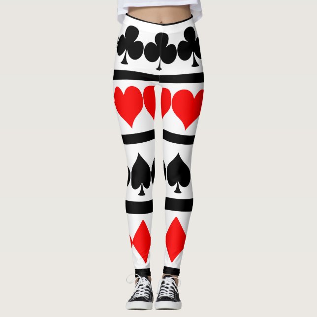 Leggings de Cartas de Baralho (Frente)