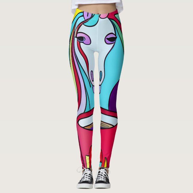 Leggings de cavalos árabes (Frente)