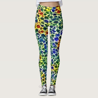 Leggings de Células de Cor