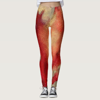 Leggings de chama abstrata