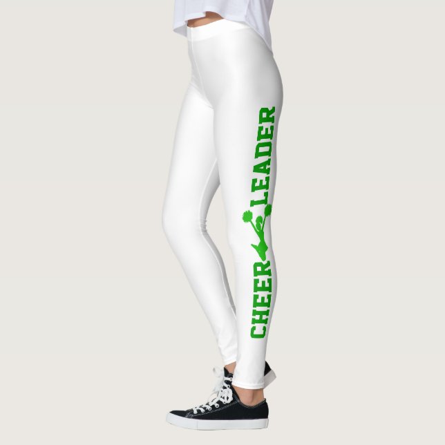 Leggings de Cheerleader Verde e Branco (Esquerda)
