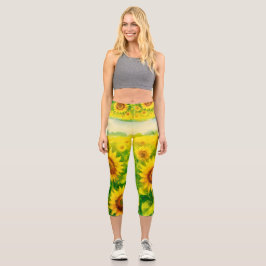 Leggings de Cintura Alta Girassol