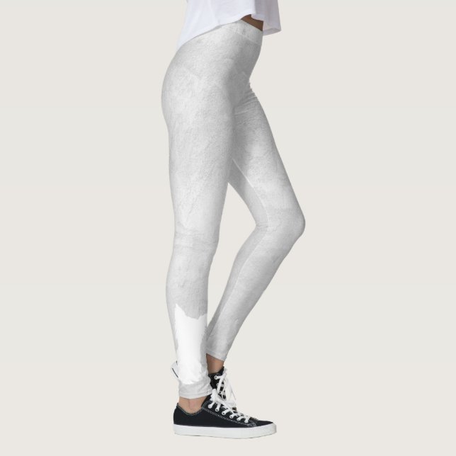 Leggings de Cinza de Cães de Silhuette Branco (Direita)