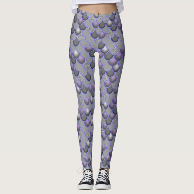 Leggings de Cinzas do Mermaid Sea (Frente)