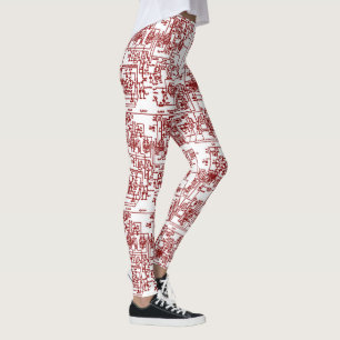 Leggings de Circuito (cereja)