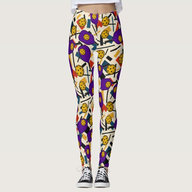 Leggings de clubes inspiradas por Pickleball Kazim (Frente)