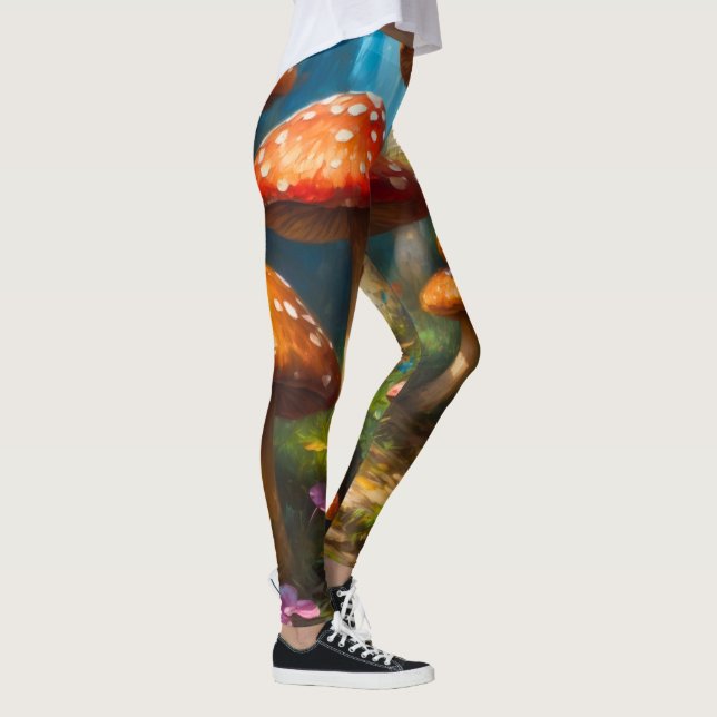 Leggings de cogumelo fantasia colorida (Direita)
